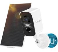 fanxiang 2K Magnetic Security Camera Outdoor with Solar Panel Rechargeable Battery Camera Wireless WiFi, 300° Pan Rotating, PIR, Color Night Vision, AI Motion Detection, SD/Cloud Storage