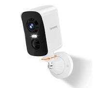 fanxiang 2K Wireless Security Camera Outdoor Rechargeable Battery Camera WiFi, 300° Pan Rotating, AI Motion Detection, PIR, Color Night Vision, Spotlight, Siren, Two-Way Talk, IP65, SD/Cloud Storage