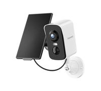 fanxiang 2K Wireless Security Camera Outdoor with Solar Panel & 64GB Card, Rechargeable Battery Camera Wireless WiFi, 300° Pan Rotating, PIR, Color Night Vision, AI Motion Detection, 2-Way Audio, IP65