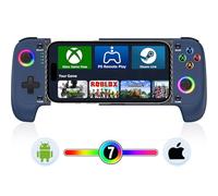 Fanxieast Wireless Mobile Gaming Controller for iPhone/Android,Exquisite Phone Game Controller with Hall Effect Joystick/Dynamic RGB/Wake Up/TUROB,iPhone Game Controller for PS,Xbox,Steam
