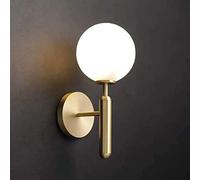 FanXus Retro Round Ball Wall Lighting Modern Matte Globe Glass Wall Sconce Creative Metal Wall Light for Hallway Living Room Bedside Table Restaurant Kitchen Dining Room Change for the better