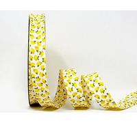 Fany Lemons on a 18mm White Bias Binding on a 3m Length (N.B. This is a Cut from a roll)