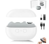 Fanyil/Easyclip Glosrity Easyclip Smart Nail Clipper,Smart Nail Clippers,2 Speeds Automatic Nail Trimmer with Led Light & Clip Storage, for Adults, Seniors (White)