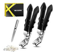 Fanyil Orthoclip, Fanyil Ortho Clip Nnail Clippers, 180° Wide-Mouth Bite, Double Configuration of Oblique and Flat Mouth, Easy to Clean, Splash-Proof (2PcsFlat Mouth)
