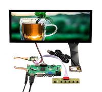 FanyiTek 10.3" 1920X720 800Nit IPS LCD Screen Capacitive Touch Sensor Panel Elastic Bar Display And Audio Controller Board Vga Dvi Lvds, 50 Pin