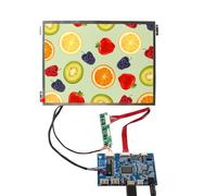 FanyiTek 10.4 inch 1024x768 4:3 IPS LCD Screen with Type C USB LVDs Controller Board,with Location Holes,for Industrial Replacement Display/Retro Video Gaming Monitor