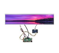FanyiTek 24 inch 1920x360 DV240FBM-NB0 30pin IPS Stretched Bar LCD Screen and HDMI USB SD Audio LVDs Controller Board,for DIY Gaming Marquee Monitor/Supermarket Shelf Display