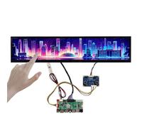 FanyiTek 24 inch 1920x360 DV240FBM-NB0 IPS Capacitive Touch Sensor Panel Stretched Bar LCD Screen and USB SD Card Board
