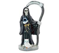FANYX 10" Santa Muerte Statue, Grim Reaper Statue, La Santa Muerte, Standing Religious Decorative Figurine.