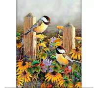 FanZheZhe 11Ct Cross Stitch Kits，Count Counted Stamped Pre Printed Cross Stitch Embroidery Kits for Adults Beginners Starter Advanced Easy Crossstitch Flowers and Birds40X50Cm