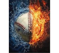 FanZheZhe 11Ct Cross Stitch Kits，Count Counted Stamped Pre Printed Cross Stitch Embroidery Kits for Adults Beginners Starter Advanced Easy Crossstitch Football 11Ct50X70Cm