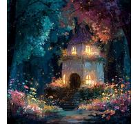 FanZheZhe Cross Stitch Kits for Adults Advanced Dream House 11ct40x50cm Patterns Counted Arts Craft Kits 15.75x19.69in (Without Frame)