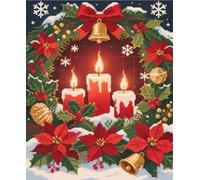 FanZheZhe Embroidery Kit for Beginners, Cross Stitch Kits for Adults, Beginners Embroidery Kit, Embroidery Set, Including Fabric with Prints, Threads, Needles, Cute Nine-Tailed Fox40X50Cm