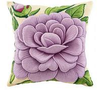 FanZheZhe Stamped Cross-Stitch Kit with Peony, 11ct45x45cm, Tapestry Pillow kit Stitch Set for Living Room Sewing Supplies Adults Beginners Gift