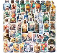 FANZHH-50PCS Big World Creative Sticker in Bottle Phone Case Book Luggage Computer Decorative Sticker