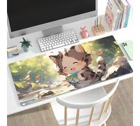 FANZHI Gaming Mouse Pad with Non-Slip Rubber Base, Waterproof and Abrasive Surface - Stitched Edges - Large Size Mouse Mat, Computer mat,Keyboard Wrist Rest, for PC, Laptop, Office and Gaming.-Q151