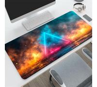 FANZHI Gaming Mouse Pad with Non-Slip Rubber Base, Waterproof and Abrasive Surface - Stitched Edges - Large Size Mouse Mat, Keyboard Wrist Rest, for PC, Laptop, Office and Gaming，-F151
