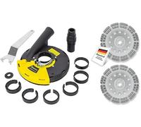 FANZTOOL Diamond Cup Wheel 180 mm + Suction Hood for Angle Grinder Concrete Grinder (with 180 mm Cup Wheel x 2)