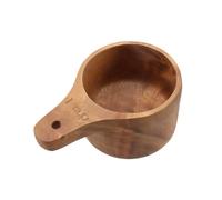 Faotup 1Pcs 1 Cup Wooden Measuring Cup Kitchen Measure Tool with Handle Natural Wooden Measuring Cup for Cooking and Baking, Wood Kitchen Accessories