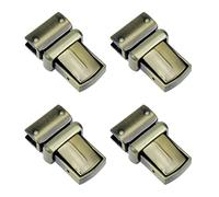 Faotup 4Pcs Bronze Tuck Lock Clasp for Purse Metal Purse Press Lock Purse Thumb Lock for DIY Handbag Craft, 1.51"x0.91"x0.66"