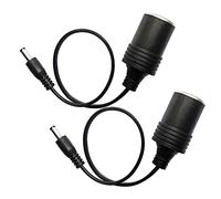 Faoyliye 12v Cigarette Lighter Power Supply Cable,2-Pack Car Cigarette Lighter Female Socket to DC 5.5mm x 2.1mm Plug Jack Adapter for Car Charger UPS Battery Backup and Emergency Backup Generato