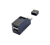 Faoyliye USB 2.0 Splitter,3-Port USB 3.0 Hub High Speed Splitter, USB Splitter Adapter Portable for PC, Laptop -Black