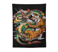 FAPCW Dragon Tiger Japanese Tapestry Tapestry Wall Tapestry for Bedroom Home Wall Room Decor 30"x40"