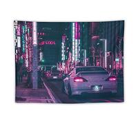 FAPCW Neon City Jdm Car Tapestry Wall Tapestry Art for Home Decorations Dorm Decor Living Room Tapestry 30"x40"