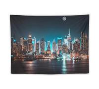 FAPCW New York Night City Tapestry Wall Hanging Wall Decor for Dorm Bedroom Home Decor 30"x40"