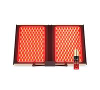 FAQ LED Dual Panel & Red Light Peptide Serum Bundle - 512 Multi-Color & Infrared Beauty Lamp with Hyaluronic Acid & Collagen Peptides Face Serum - Portable Skin Care for Full Coverage & Radiant Skin