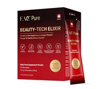 FAQ Pure All-in-One Anti-Aging Supergreens Powder - NAD+, CoQ10, Quercetin, Probiotics & Digestive Enzymes - 85 Ingredients -30 Sachets - Natural Flavour