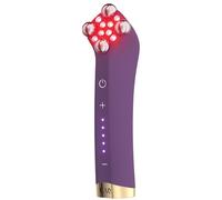 FAQ 401 Face Massager with red & Blue Light-Dual microcurrent and Lymphatic Drainage Massager for Firming, Toning, and Anti-Wrinkle Care