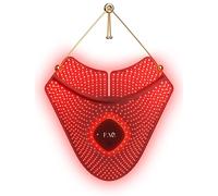 FAQ 211 Wearable Silicone Anti-aging NIR + 7 LED Light Therapy Neck & Décolleté Mask - Luxury Skincare for Lines & Wrinkles - Wireless & Lightweight - Flexible-Fit & Full Coverage - Beauty Skin Care