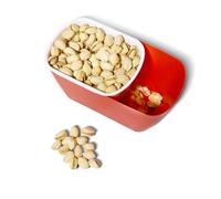 FAQQI Double Layer Pistachio Bowl with Shell Storage, Nut Snack Serving Dish for Peanuts, Nut Bowl for Snacks, Sunflower Seeds, and Candy, Ideal for Party and Home Use