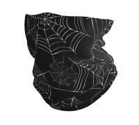 FAQRTIV Adjustable Neck Gaiter Black Spider Web Neck Warmer Headband Neck Gaiter Head Wrap Headgear Face Mask Magic Scarf Bandana For Sports