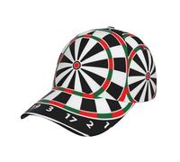 FAQRTIV Baseball Cap for Men and Women Dart Board Darts Adjustable Size Trucker Low Profile Hat for Running Workouts and Outdoor Black