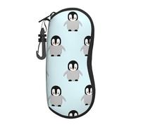 FAQRTIV Glasses Soft Case Cartoon Little Penguin Ultra Light Portable Zipper Sunglasses Case With Belt Clip, Eyeglass Travel Pouch For Men Women