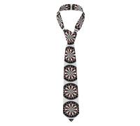 FAQRTIV Men'S Necktie Dart Board Darts Classic Silk Tie Neck Ties Classic Design Satin Print Tie Formal Neckties For Men