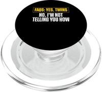 FAQs Yes Twins No I'm Not Telling You How Dad PopSockets PopGrip for MagSafe