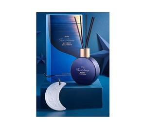 Far Away Beyond the Moon scented Diffuser and hanging Pomander set, fragranced with wild cherry, belle de nuit flowers and sandalwood by Avon.