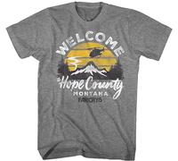Far Cry 5 T-Shirt Hope County Montana Heather Tee 3D T Shirt Men Plus Size Cotton Tops Tee(1) M Black