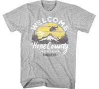 Far Cry 5 T Shirt Hope County Montana Heather Tee 3D T Shirten Plus Cotton Topst Shirt Printing Pattern Grey M