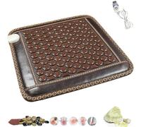 Far Infrared Heating Pad,Adjustable Temperature,Jade Stone Far Infrared Heating Pad for Back,Relieve Pain and Relax for Home Office(45 x 45 cm) (Style B)
