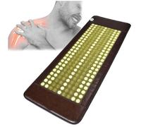 Far Infrared Heating Pad for Back,Natural Jades Heating Pads, More Gemstones & Larger Heat Area,Adjustable Temperature And Auto-Shut,for Office,Home,19.7x59in/50 * 150cm,A