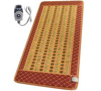 Far Infrared Heating Pad Natural Jade And Tourmaline Heating Mat Flexible Pad Bio Heat Mat For Back Full Body Heat Therapy With Jade For Body Back Pain, Adjustable Temp(Size:27.6 * 70.9 in)