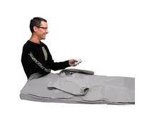 Far Infrared Sauna Blanket Dual Zone Remote Control 5 Layer Heating 650W UK Plug Adjustable 35 80C Portable Foldable for Home Spa Detox Body Shaping Relaxation Gift (Silver)