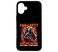 Far Left More Like Farting Funny Hard Skeleton Meme Bootleg Case for iPhone 16 Plus
