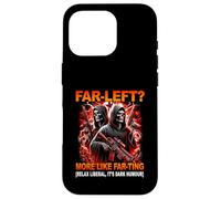 Far Left More Like Farting Funny Hard Skeleton Meme Bootleg Case for iPhone 16 Pro