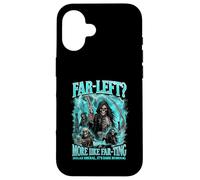 Far Left More Like Farting Relax Liberal Hard Skeleton Meme Case for iPhone 16