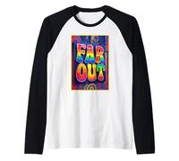Far Out Hippie Expression Raglan Baseball Tee